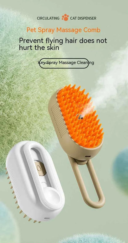 Electric Steam Pet Massager & Comb