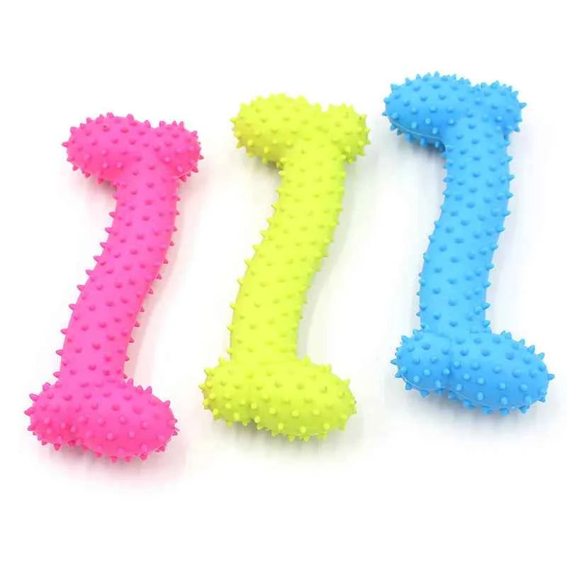 Rubber Chew Toy for Small Dogs – Teeth Cleaning & Training Toy
