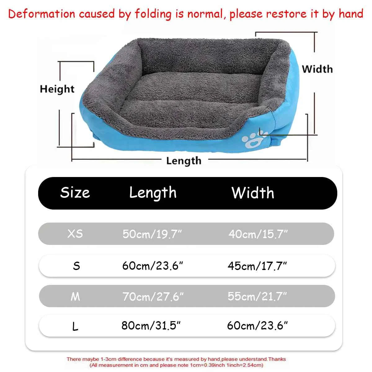 Winter Warm Dog & Cat House Bed | Soft Waterproof Pet Mat for Small, Medium, Large Dogs